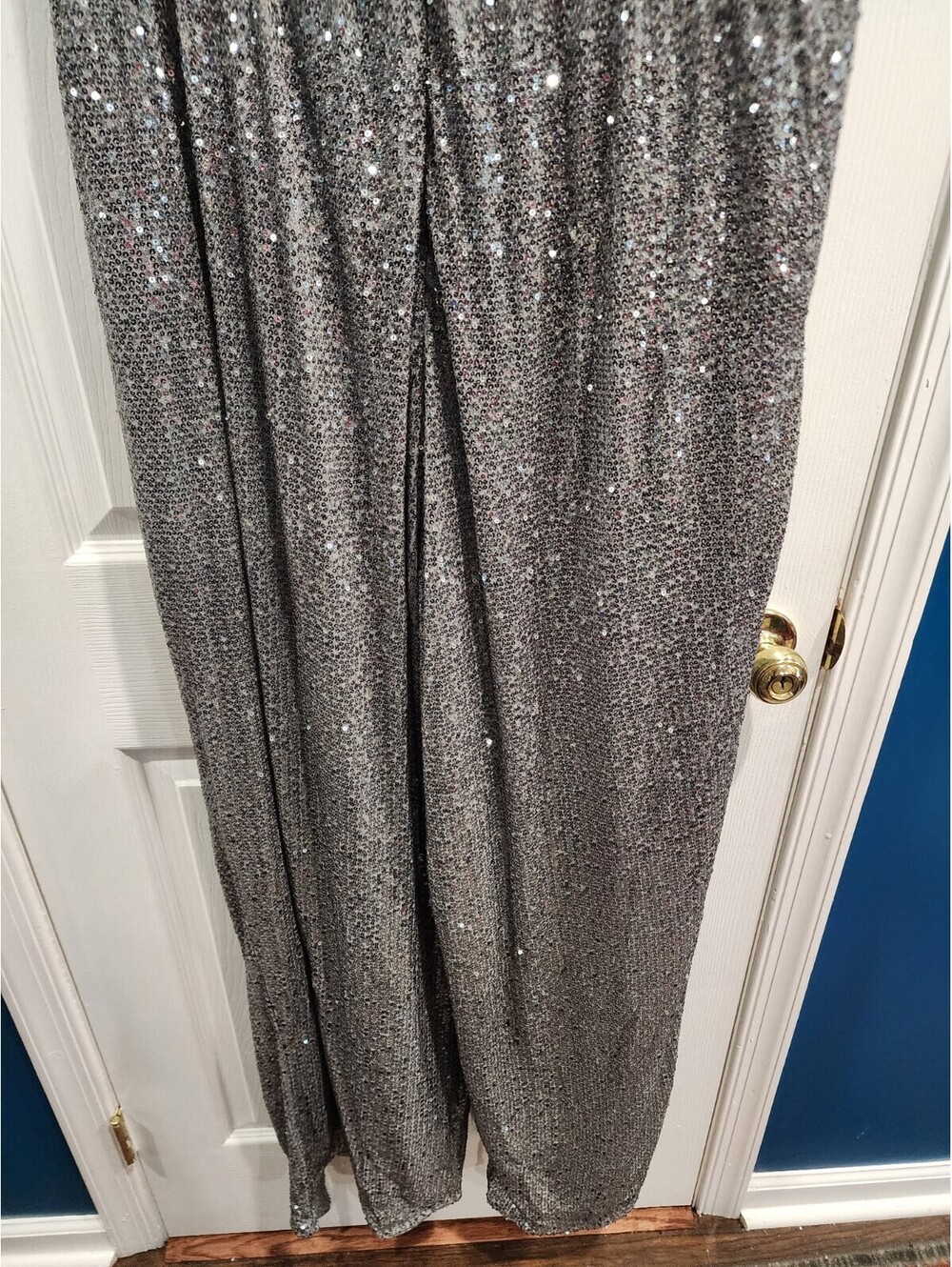 City Chic Silver Sequin Jumpsuit Romper (20W) - Picture 6 of 7